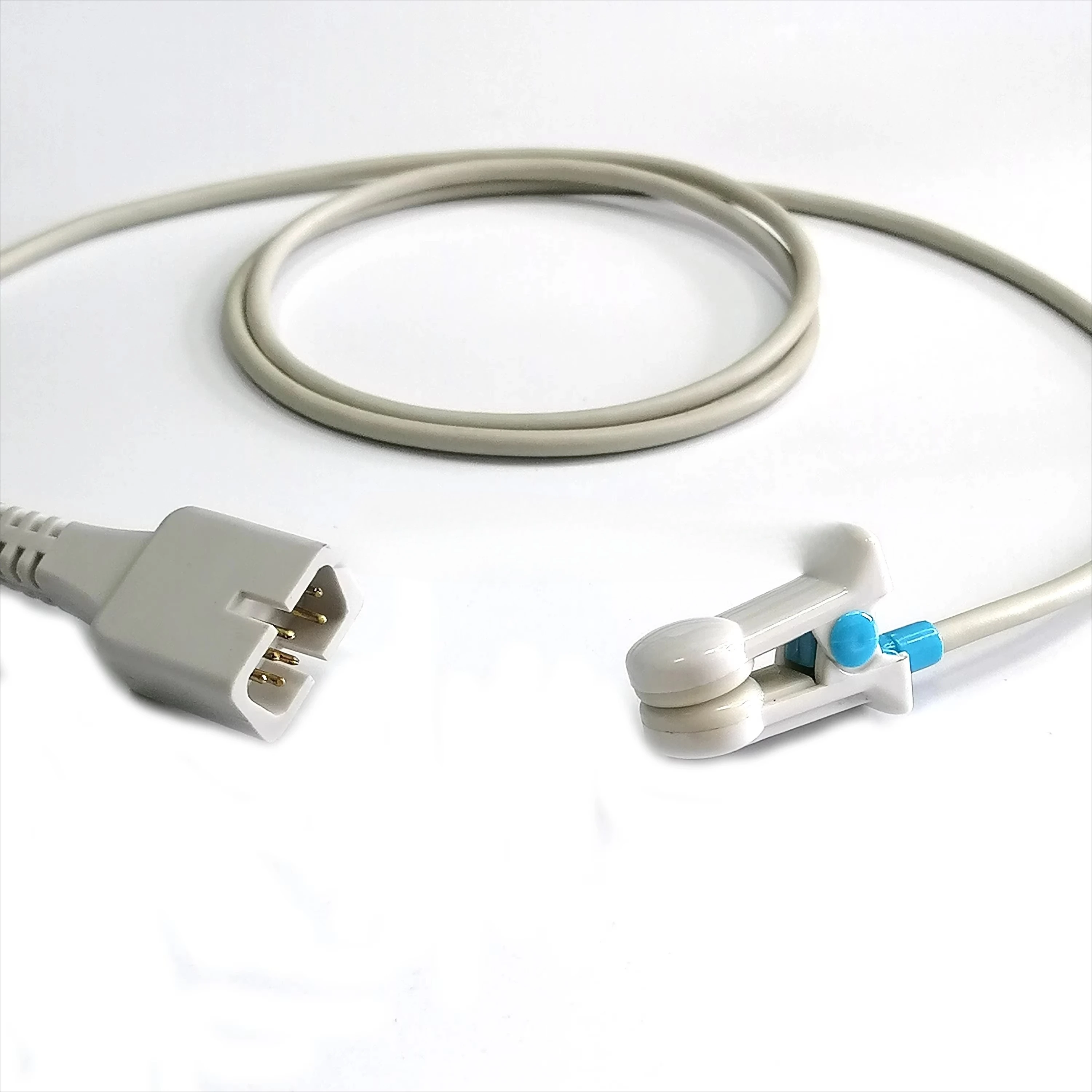 Лидер продаж, медицинский многоразовый датчик Spo2, 7-контактный зажим для ушей для взрослых, совместимый Nellcors