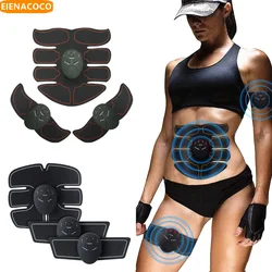 EMS Smart Wireless Spierstimulator Trainer Fitness Draagbare Abdominale Elektrische Buikpatch Trainer Stickers Body Massager