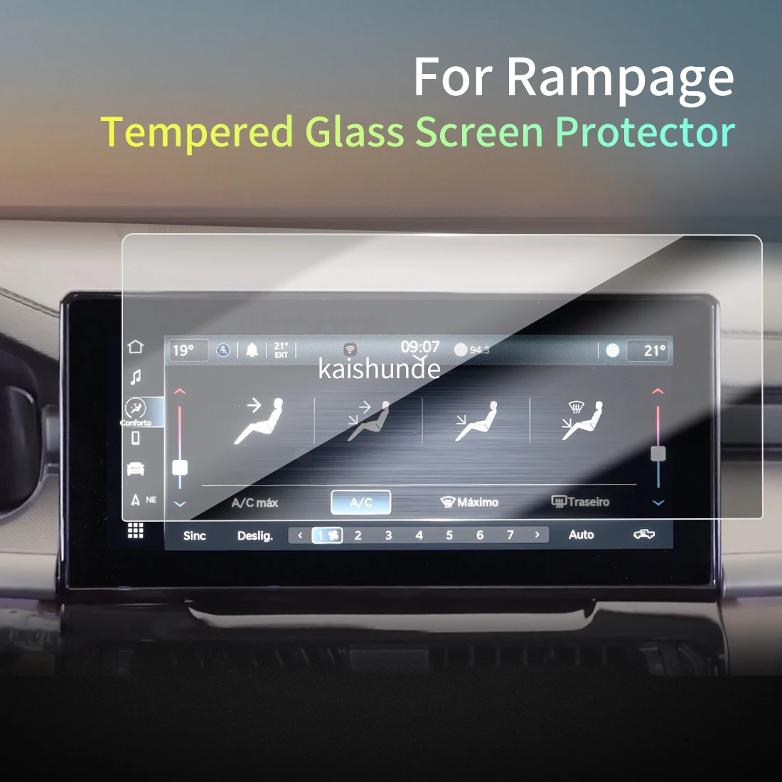 

Car Stickers Meters Protector For 26 Dodge Rampage Tempered Glass Protective Film Display Navigation Vehicle