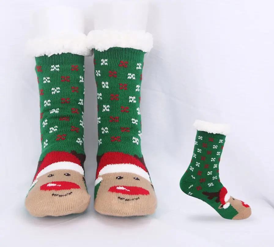 Women's Sock Spring Summer Christmas Good-looking Ladies Floor Snow Socks Thickened Fleecy Home Sleeping Carpet Nice Socks