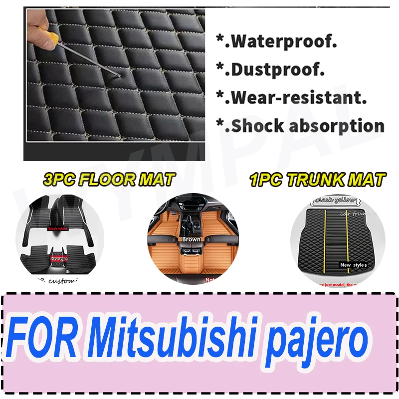 

РОСКОШНЫЕ автомобильные коврики для Mitsubishi Pajero Sport 2011, 2012, 2013, 2014, 2015, пользовательские автомобильные подушечки для ног