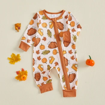 Thanksgiving Baby Romper 1