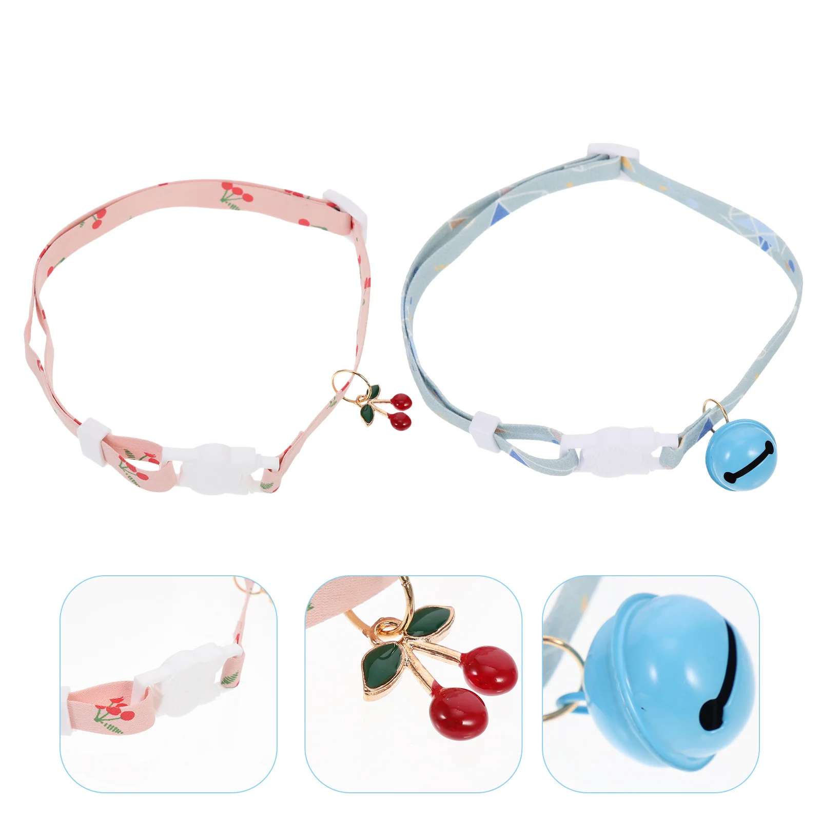 

2Pcs Necklace Standout Design Suitable Girl Cats Dogs Breathable Cozy Perfect Photo Shoots Daily Life