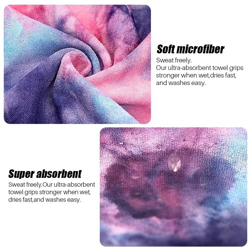 YTYINNon-Slip Microfiber Hot Yoga Mat Super Absorbent Quick Dry Yoga Towel With Grip Dots & Carry Bag