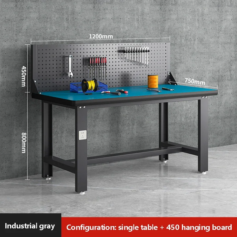 Heavy-Duty Workbench, Thickened Anti-Static Tabletop, Strong Load Bearing for Workshop Assembly & Maintenance