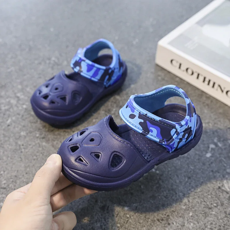 Children's Sandals Summer Breathable Boys' Fashion Sandal Outdoor Beach Shoe Non-slip Baby Toe-toe Hole Shoe Garden Kid's Shoes