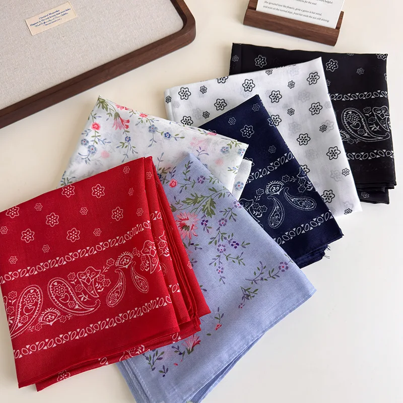 

Винтажный шарф для волос в стиле ретро, квадратные ленты для волос, модный платок, повязка на голову для женщин и девочек, аксессуары для волос, бандана в стиле хип-хоп, шейный платок