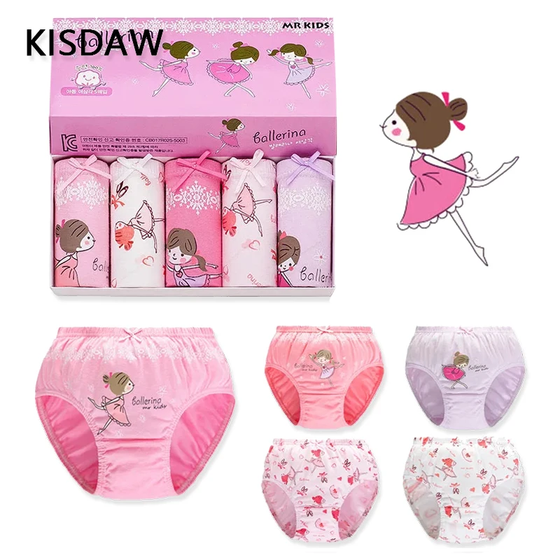 3Pcs Kids Underwear Cartoon Cute Animals Lovely Princess Patterns Soft Briefs For Girls Breathable Washable Cotton Girls Panties