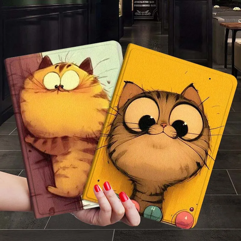 

Чехол для планшета с мультяшным котом для Xiaoxin Lenovo Tab P12 Extreme Legion Y900 Idea Pro GT 12.1 2025, складной чехол для планшета