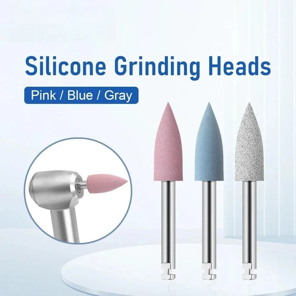 10pcs/bag Dental Silicone Grinding Heads Polishing Burs Kit for Low Speed Contra Angle Handpiece Dentistry Instrument