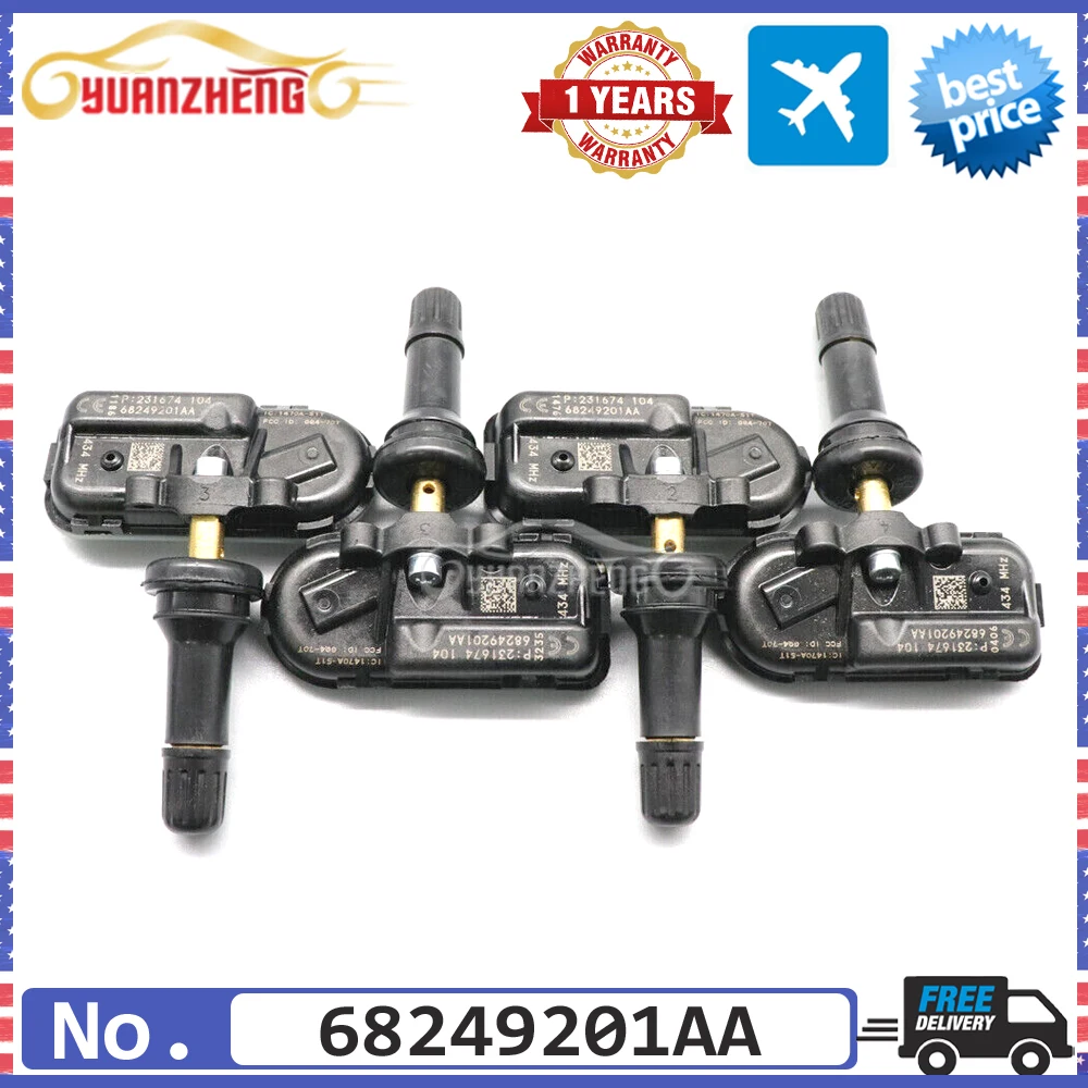 

Системы мониторинга датчика давления в шинах TPMS для JEEP CHEROKEE RAM 1500 2500 3500 2014-2017 434 МГц 68249197 АА 68249201 АА