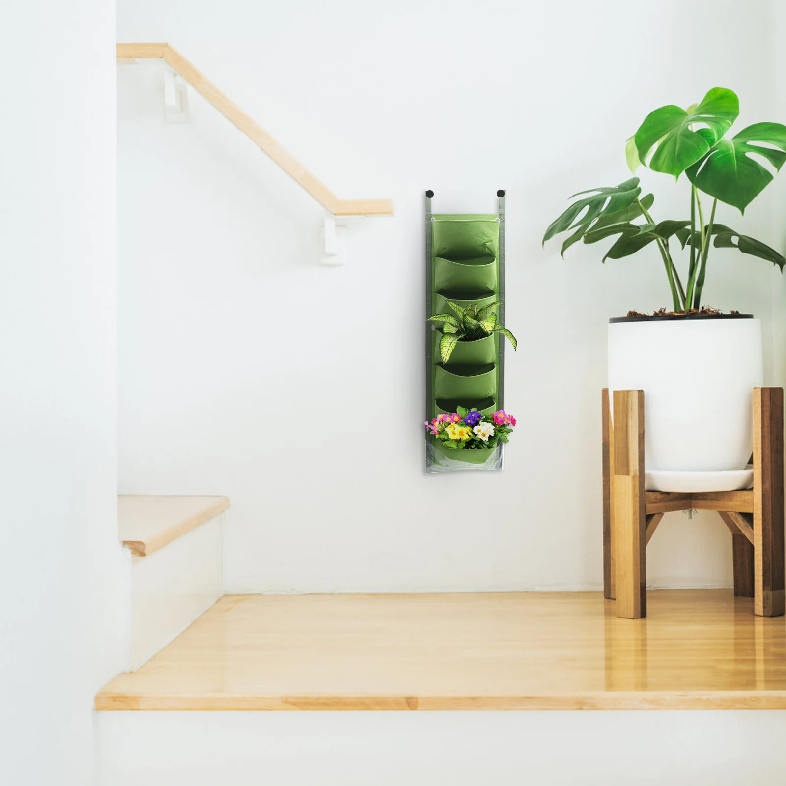 

Wall Planting Bag Felt Multi-Pocket Vertical Garden Planter For Indoor Outdoor Wall-Mounted Growing Sack