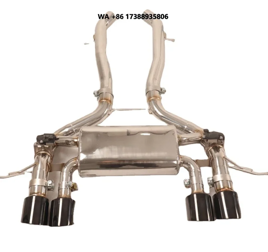 High-performance with Valve Catback Exhaust Pipe for M2 G87 3.0T Stainless Steel Exhaust System Muffler with Four Black Tips