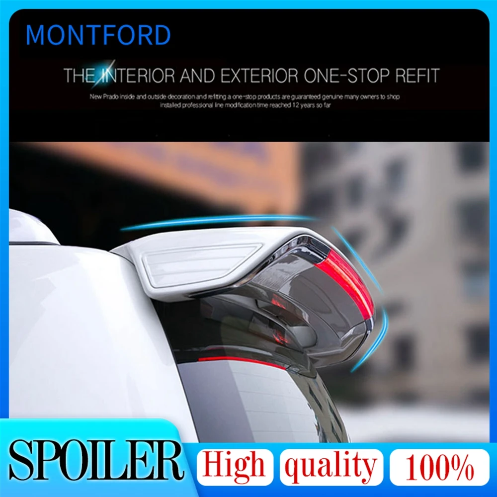 

ABS Plastic Unpainted Rear Roof Wing Spoiler With Led For Toyota Land Cruiser 200 LC200 FJ200 2010 2011 2012 2013 2014 2015 2016