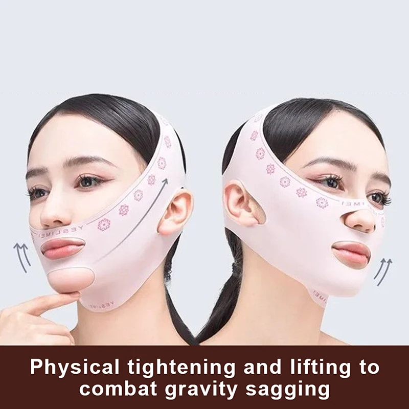 Respirável V Face Band Cheek Lift Up Face Máscara Fina, Reduzir o queixo duplo, V-Line Shaping Bandage, Anti Rugas Face Bandage