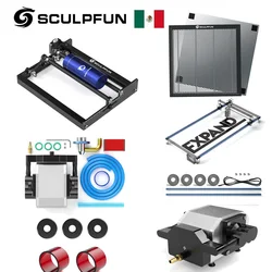 Laser Accessories SCULPFUN S9/S10/S30 Expansion Kit & Honeycomb Working Table & Laser Rotary Roller & Air Assist Nozzle Kit