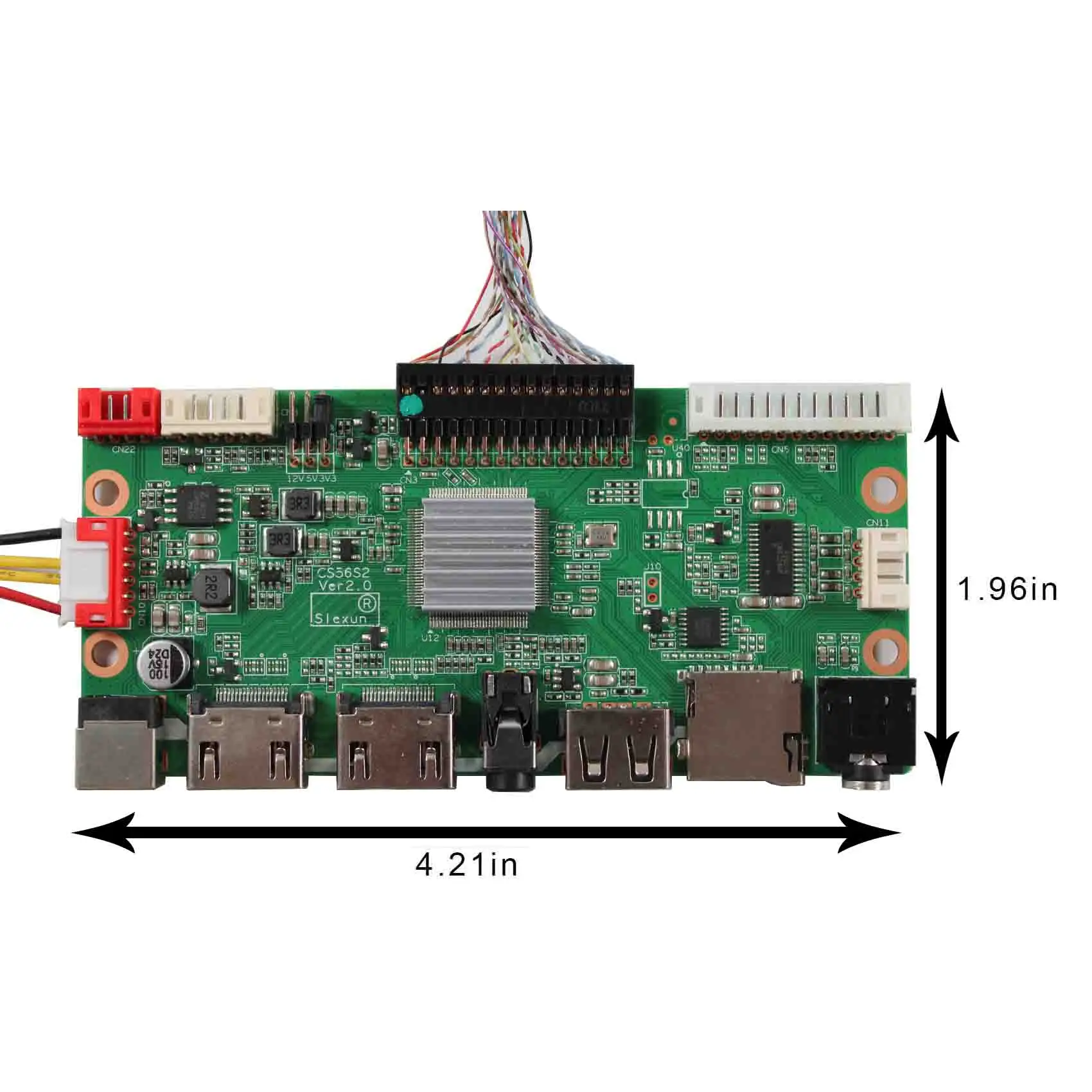 HD-MI VGA AV USB LCD Controller Board For 12.3inch 1920x720 HSD123IPW1 LCD Panel