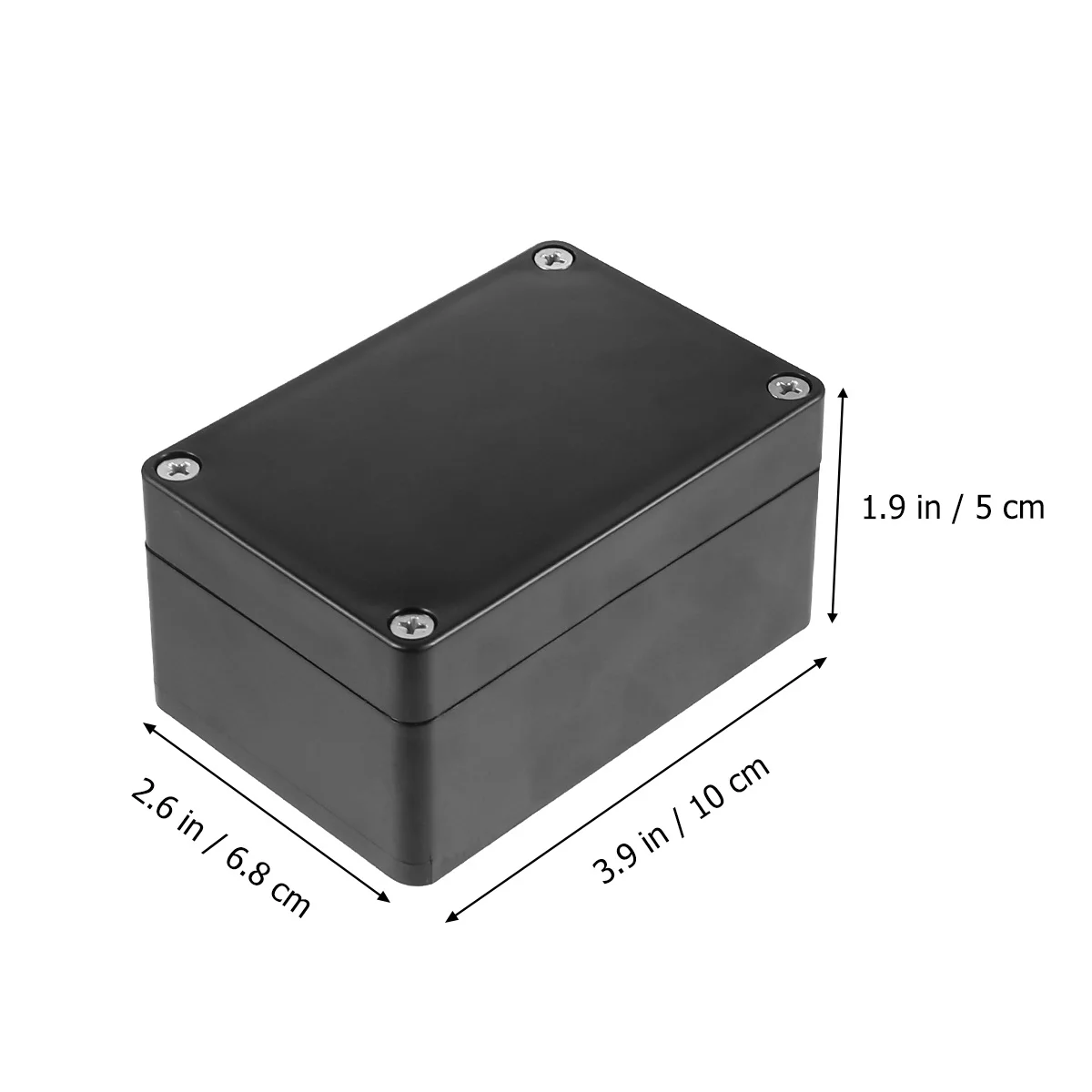 2Pcs Plastic Waterproof Junction Box Durable Sealed Electronic Project Enclosure Outdoor Electric Box 100x68x50