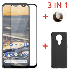3in1 Full Cover Tempered Glass Case For Nokia 7.2 6.2 Camera Lens Screen Protector Protective Glass For Nokia 5.3 TA-1234 Glass