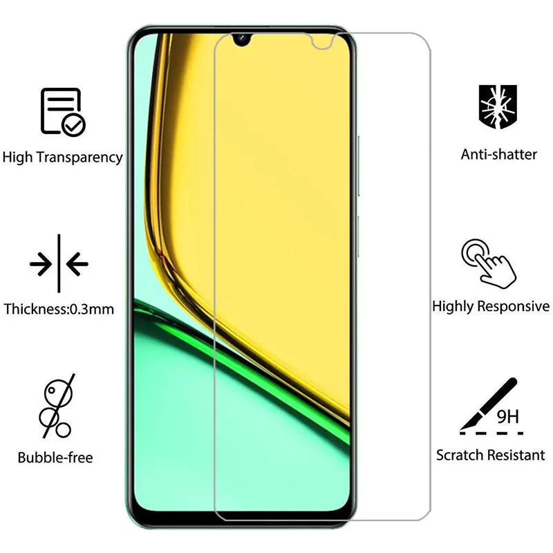 tempered glass for realme c61 phone case on realmec61 c 61 61c back cover 360 realmi realmic61 relme reame ralme real me c61case