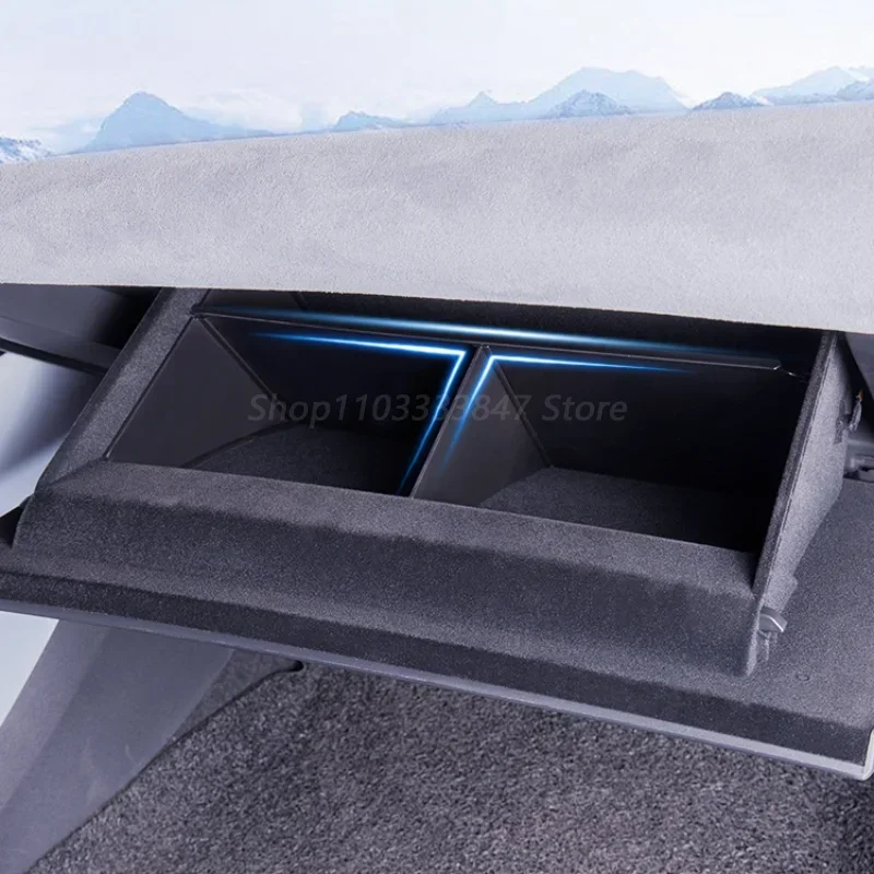 For BYD SEAL ATTO4 EV Car Passenger Glove Box Baffle Interior Central Storage Box Storage Finishing Partition BoxCar Accessories