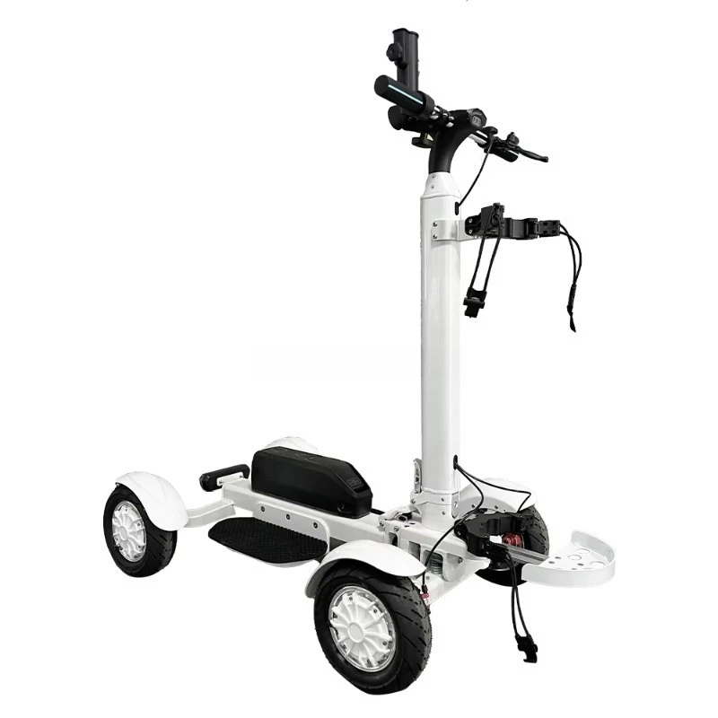 2400W High Power Detachable 20AH Lithium Battery 4-Wheel Foldable Golf Cart with Brushless Motor and 150kg Load Capacity