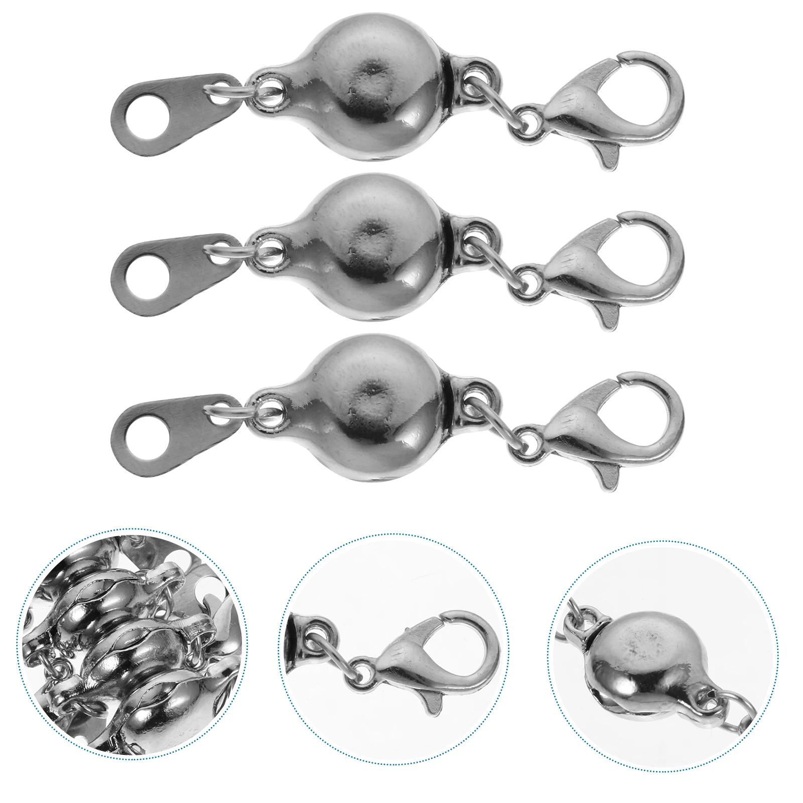 

4pcs Jewelry Clasps Bracelet Extender Alloy Buckles Closure DIY Necklace Tools High Quality Durable Long Service Life Simple