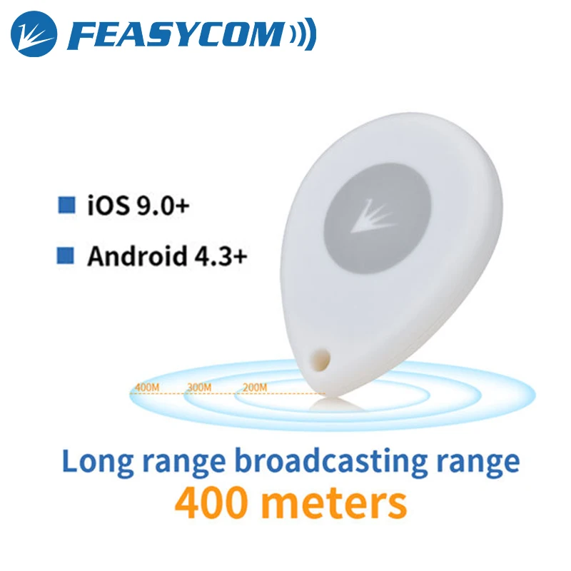 FSC-BP108B IP67 batterie remplaçable étanche Feasycom BLE balise Eddystone étiquette d'activité basse consommation Programmable Bluetooth ibalise