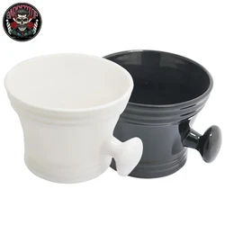 Mens Shaving Soap Bowl Barber Beard Cleaning Tools Cup Durable  Handle Soap Mug Bowl Home Salon Barbershop Shaving Appliance