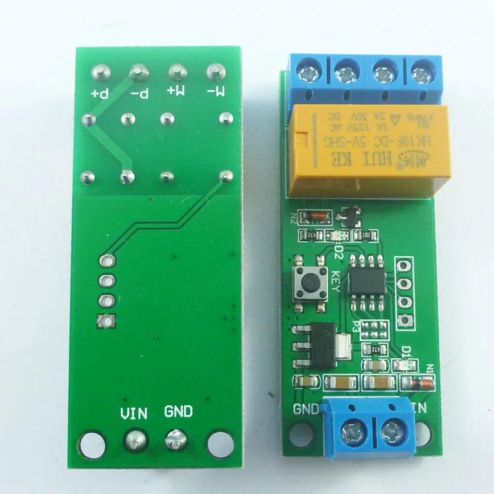 4 Uds 2A DC 5-12V módulo de inversión de polaridad temporizador de retardo DPDT relé para Motor eléctrico coche de juguete LED PLC