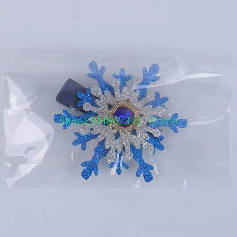5asd Bông tuyết clip kẹp tóc Barrette Balletcore Xu hướng cho Bunches Girl Headwear