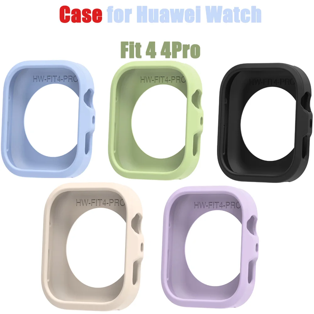 Silicone Case for Huawei Watch Fit 4 Pro Classic Candy-colored Silicone Watch Huawei Watch Fit 4 Case