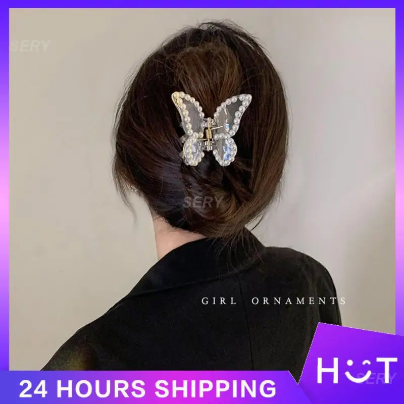 Butterfly ' Favorite Delicate Transparent Girl Style Accessory Hair Clip Geometric Design In-demand Korean Unique Colored