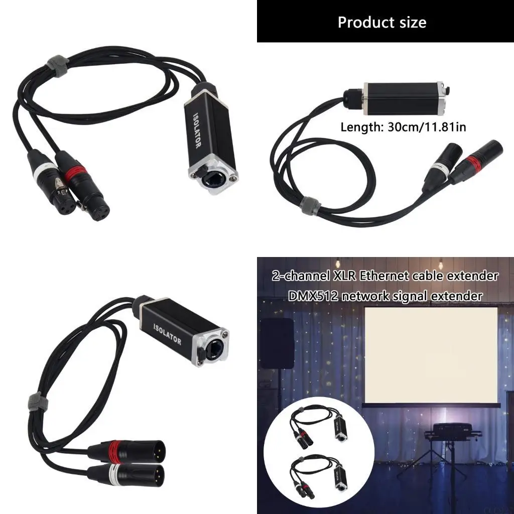 

B03F Professional Double XLR Cable Extender Metal Design Ensures Sound Transmission in Demanding Environment for Studio