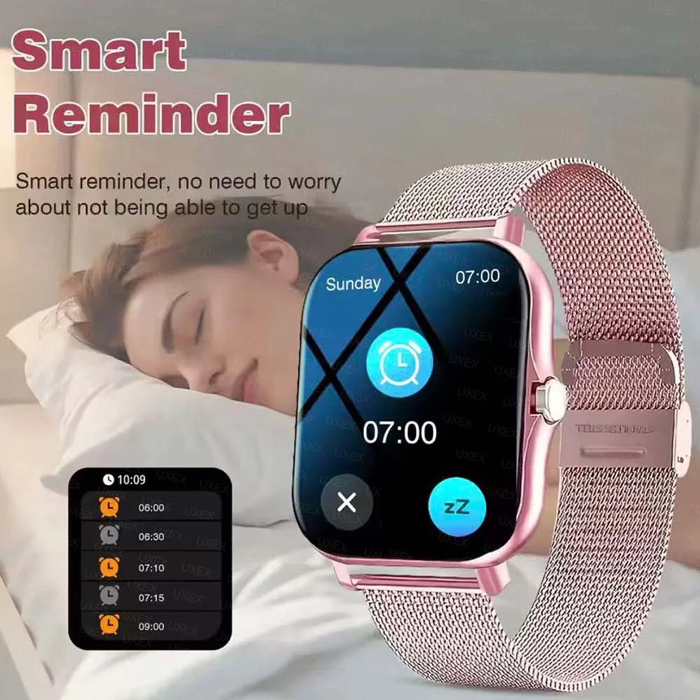 1.83 شاشة كاملة Smartwatches الهاتف الرد على المكالمات متعدد الرياضة رسالة تذكير عرض مناسبة للرجال والنساء موضة 2026 جديد #6