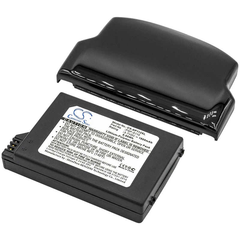 Batería de repuesto CS para Sony Lite, PSP 2th, PSP-2000, PSP-3000, PSP-3001, PSP-3004, PSP-3008, Silm PSP-S110 1800mAh/6.66Wh