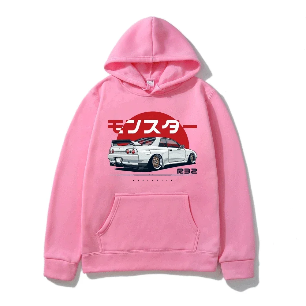 The r32 monster background line Print men/women knock on occasional sweatshirt popular sweatshirt S-3XL fashion