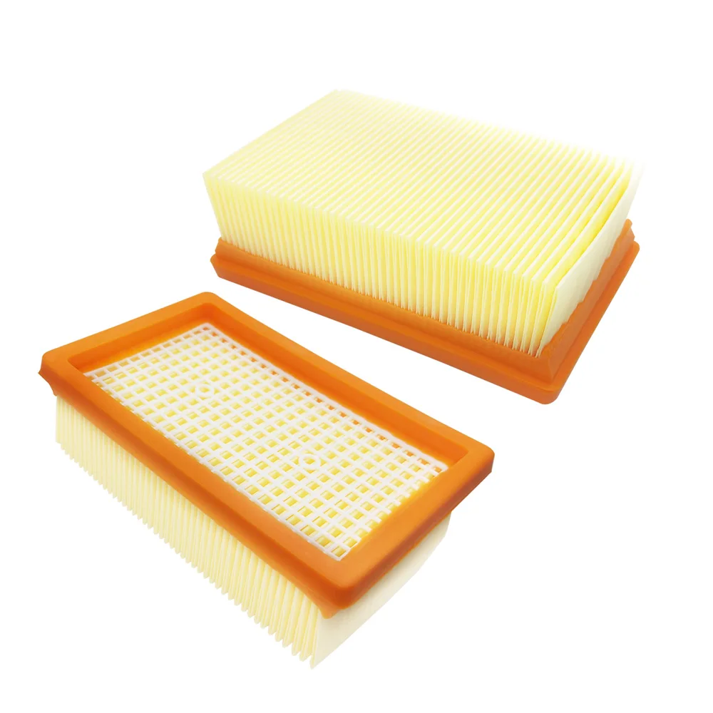 1/2 Stuks Plat Geplooide Filter Voor Karcher Mv4 Mv5 Mv6 Wd4 Wd5 Wd6 Natte En Droge Stofzuiger Onderdelen #2.863-005.0 Hepa Filters