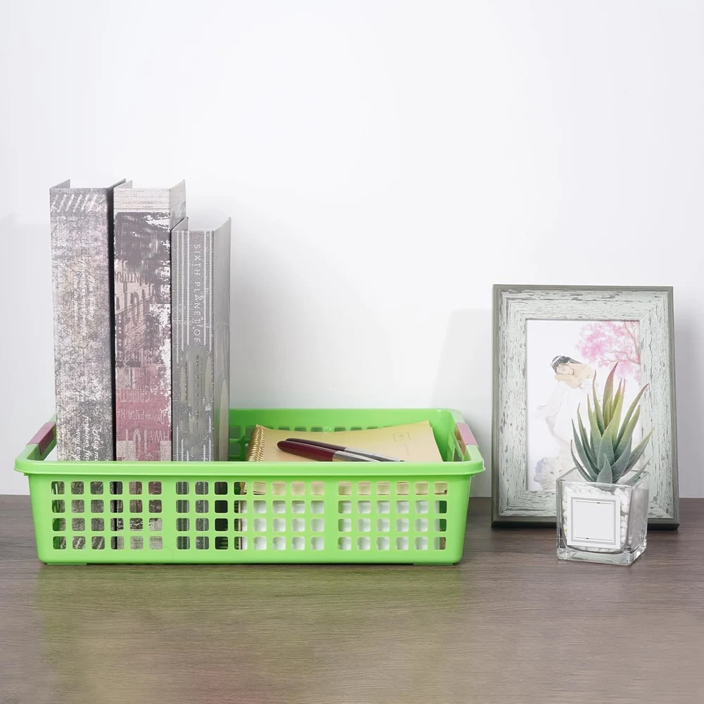 

Teacher Tray, Plastic Classroom Paper Organizer, Turn-In Tray Classroom, Classroom Paper Tray, Home Book Basket,6Pcs
