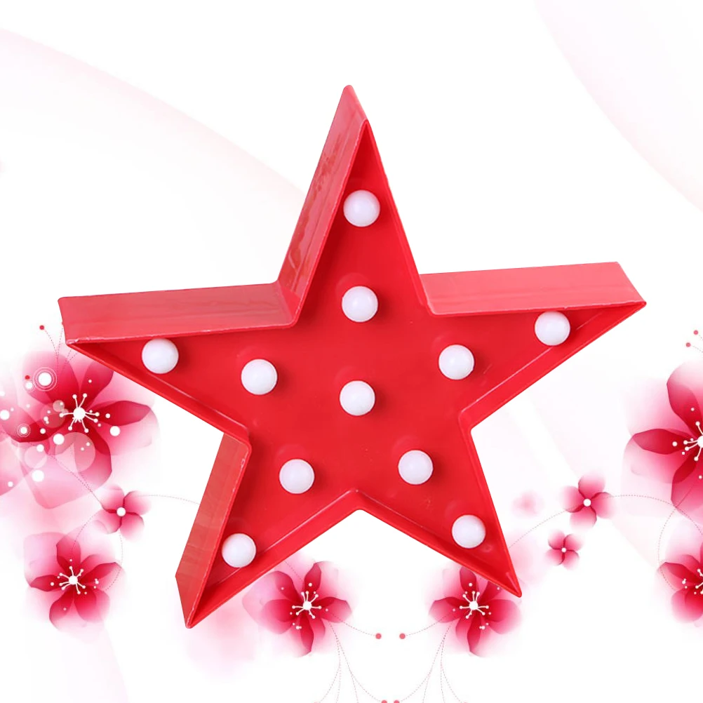 

Led Star Table Lamp Red Night Light For Kids Room Bedroom Party Home Decoration Operated Indoor Outdoor Use