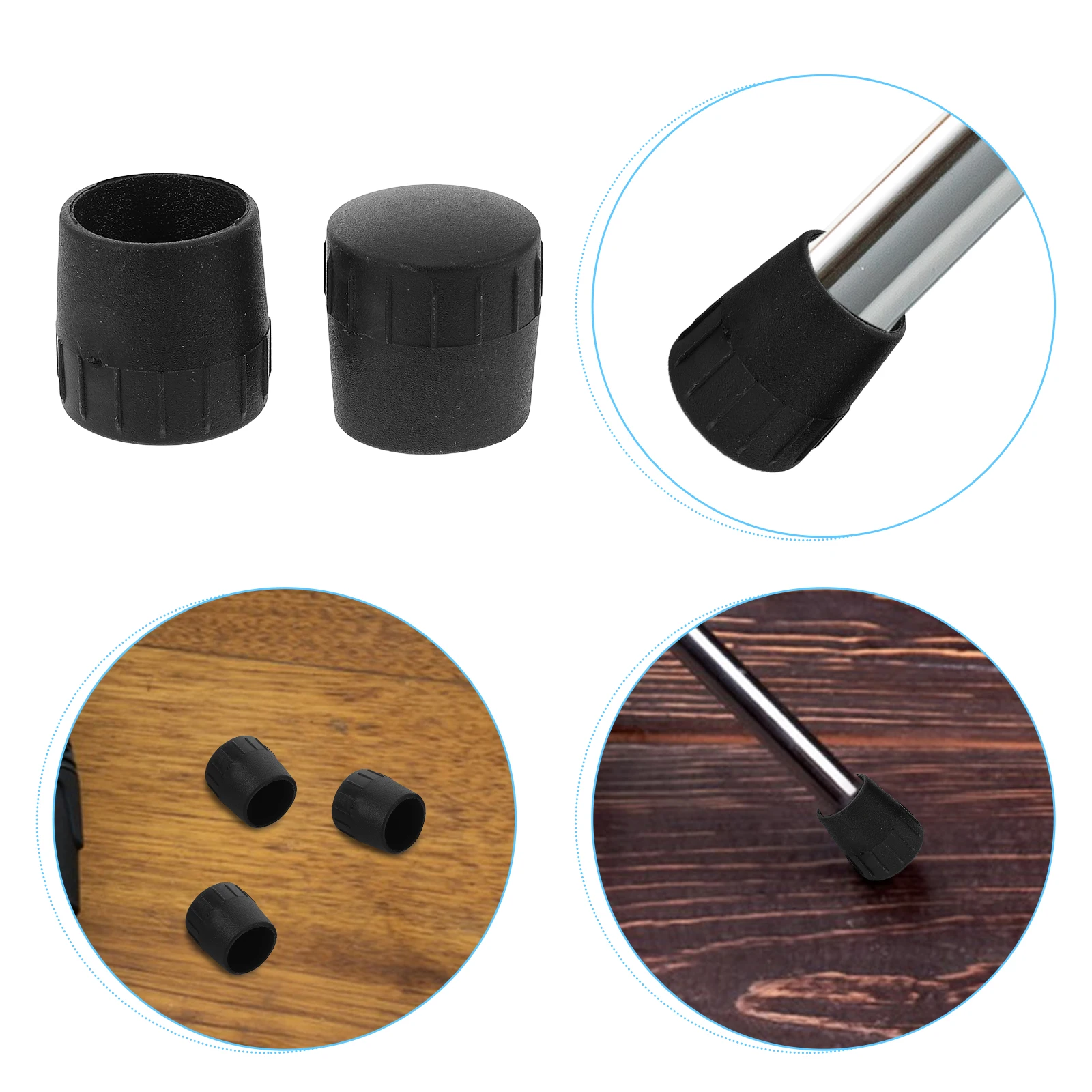 

6 Pcs Microphone Stand Cap Drum Feet Boom Arm Adjustable Cb Holder Retractable Earphone
