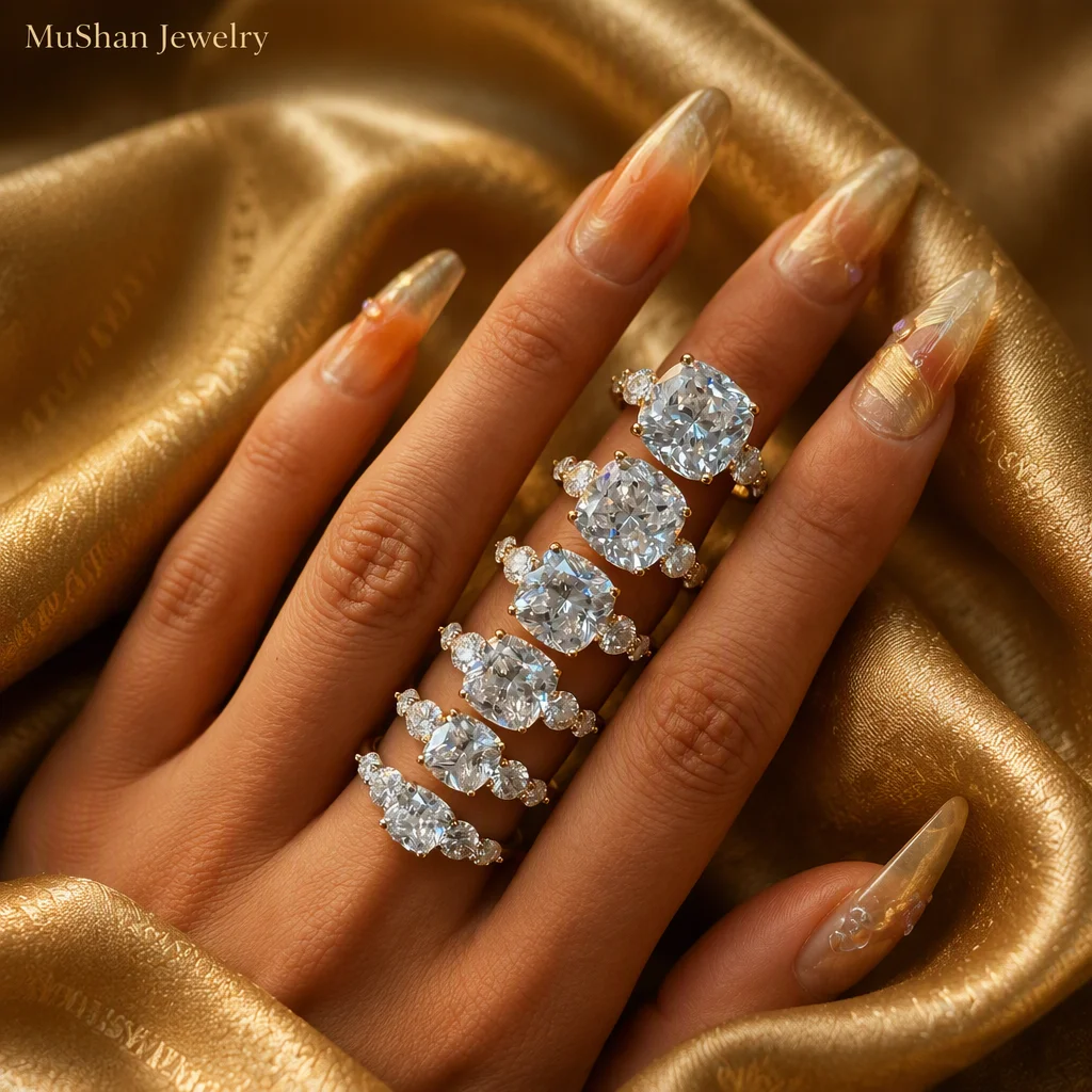 무샨(MUSHAN) 브랜드의 인기 상품인 고품질 S92 - Moissanite Engagement Ring 1 Carat 리뷰 및 가격