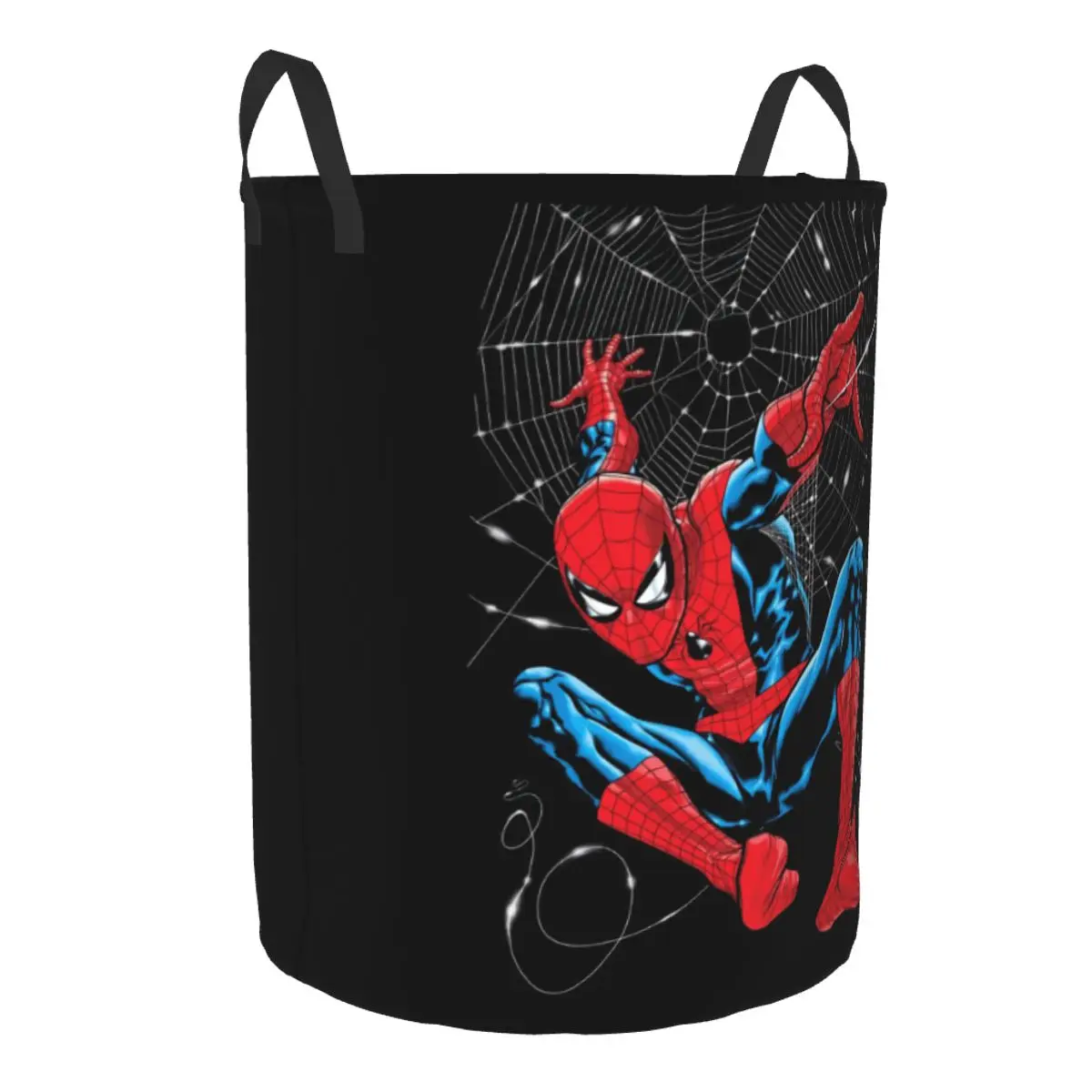 Custom Spiderman Laundry Hamper Large Storage Basket Spider Web Girls Boys Toy Organizer