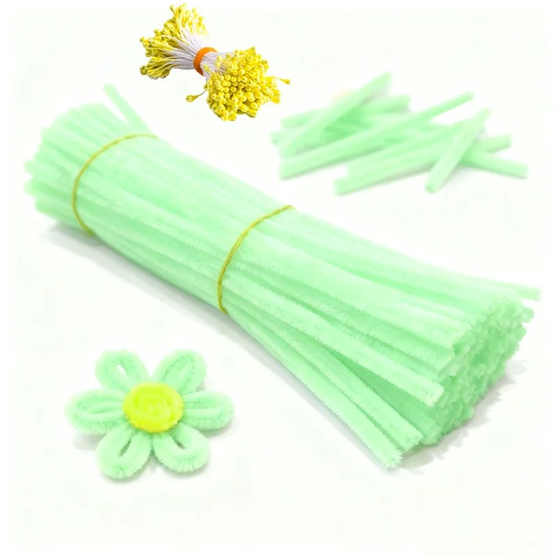 230 Stück/Set Chenille-Stiele, Rohrreiniger mit Blumenkernen, DIY-Bastelmaterialien, Kunsthandwerk, Hochzeit, Party, Heimdekoration – Detail 7