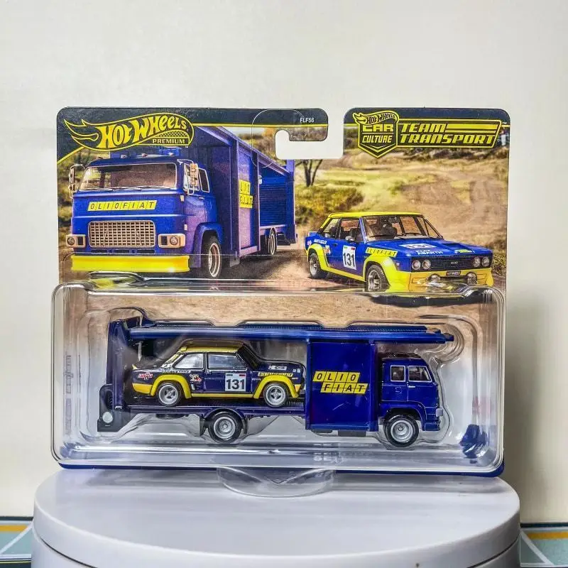 정품 핫 휠 프리미엄 자동차 문화 팀 운송 시리즈 Gtr 포드 소장 자동차 모델 어린이 장난감 Flf56-7a 선물