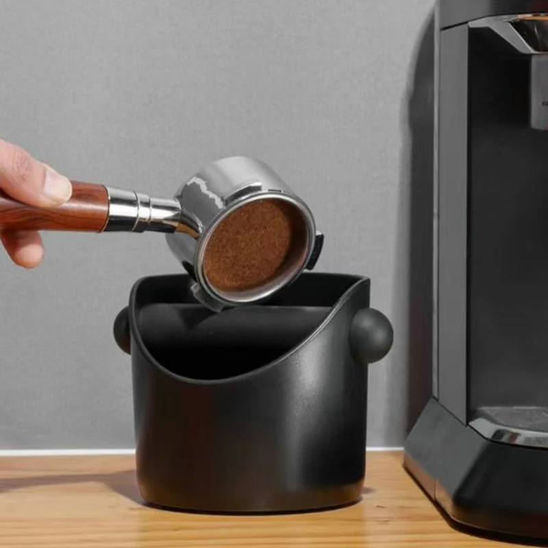 2 Stuks Koffie Klop Box Schokabsorberende Koffiemalen Afvalbak Voor Koffiedik Verwijderbare Klop Bar Anti-slip Espresso Dump Bin