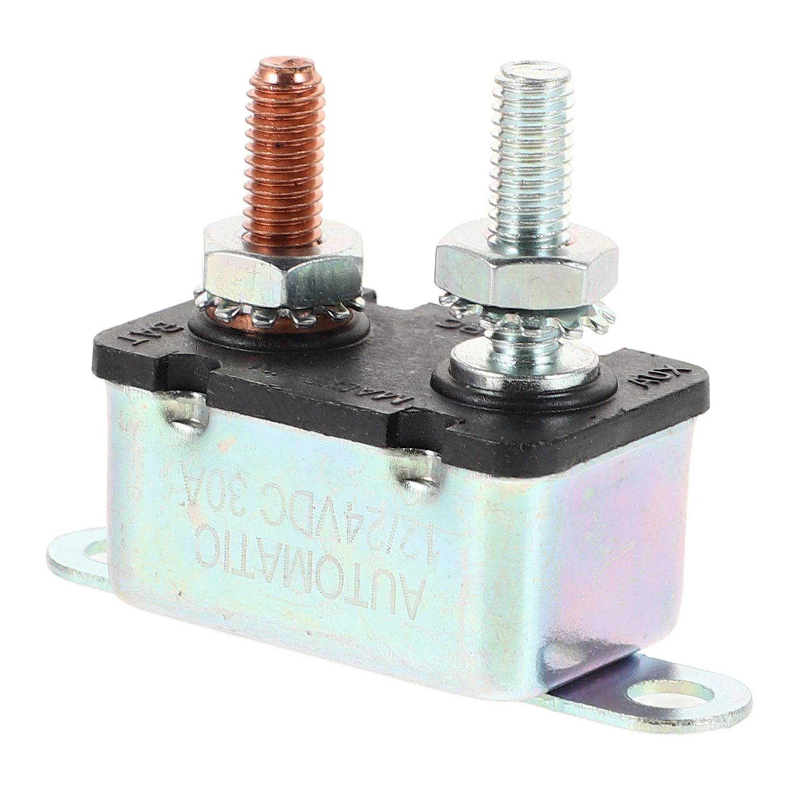 

Car Audio 30A Current Protector Iron Shell Auto Reset Circuit Breaker Switch Fuse Holder Adapter Automotive Panel
