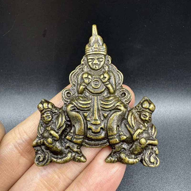 Nepalese Zaki Ram Pendant, Tibetan-style Accessory, Buddhist Amulet