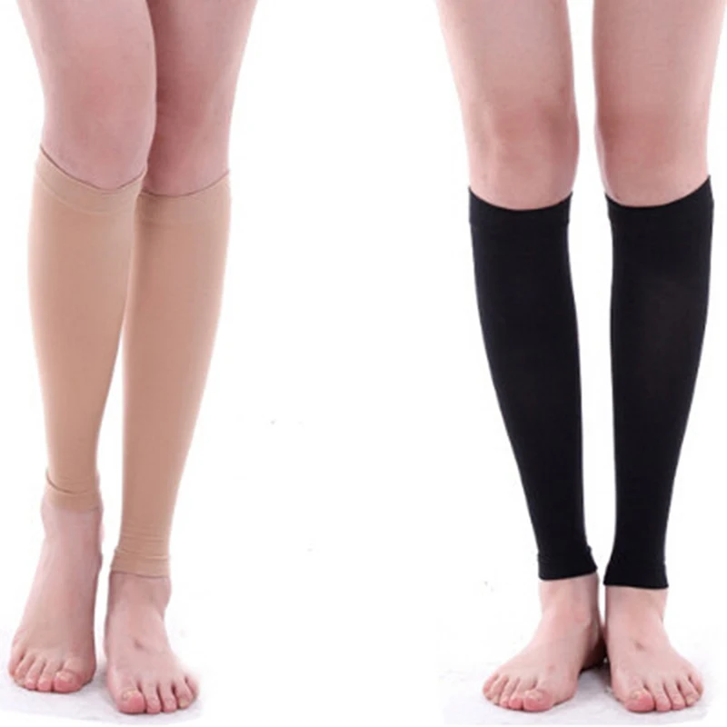 1 Pair Hot Sale Relieve Leg Calf Sleeve Varicose Vein Circulation Compression Elastic Stocking Leg Support For Women Sports Wear