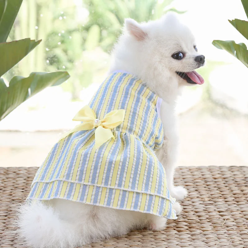 Falda con lazo para perros pequeños – Vestido rojo para Chihuahua - imagen 2